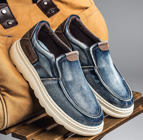 Chaussures de conduite homme — coupe simple, sans lacet