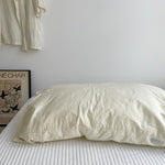 Taies d'oreiller en coton lavé — vendues par paire, 48 × 74  — coloris