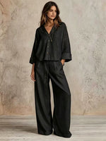 Ensemble 2 pièces — chemise ample et pantalon large