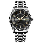 Montre homme à double calendrier et index lumineux — coloris