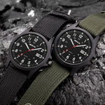Montre homme militaire à bracelet nylon — coloris