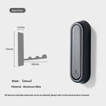 Patère murale en aluminium, ligne scandinave