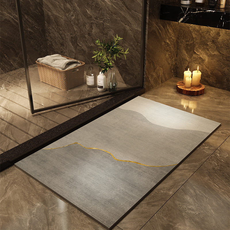 Tapis de bain à séchage rapide — motifs contemporains