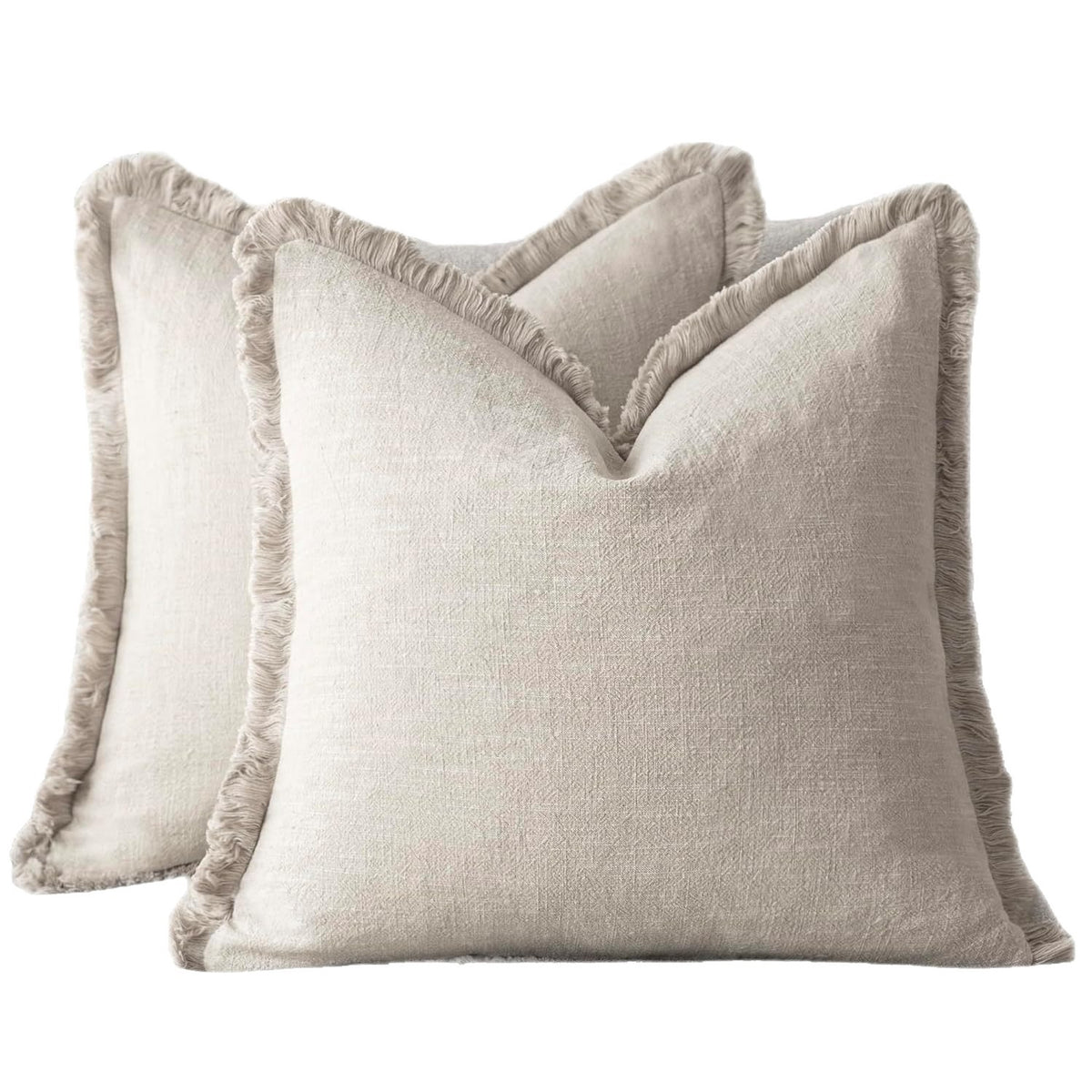 Housse de coussin à franges, coton bohème