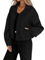 Veste zippée en maille gaufrée, bas à cordon — coloris
