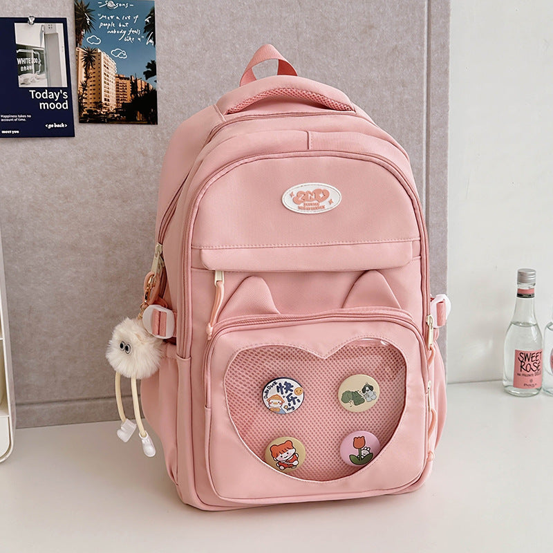 Sac à dos écolier à badges — avec ou sans breloque