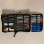 Crayons de couleur à l’huile — 120 teintes et trousse de rangement