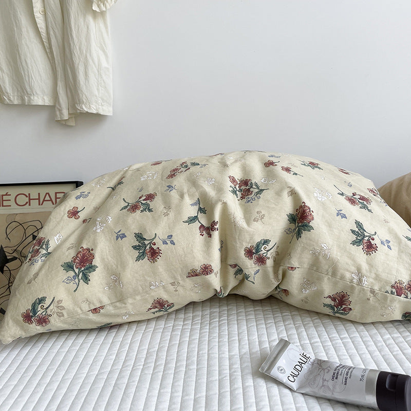Taies d'oreiller en coton lavé — vendues par paire, 48 × 74  — coloris