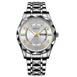 Montre homme à double calendrier et index lumineux