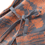 Peignoir kimono long en gaze de coton