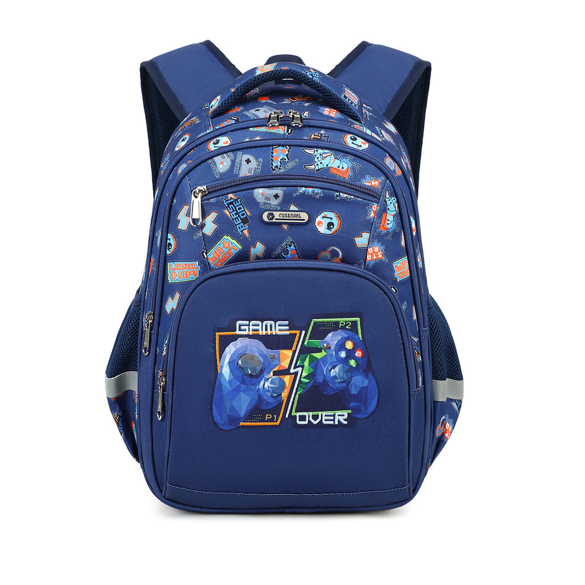 Cartable enfant léger — dos matelassé, format école — coloris