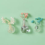 Mini vases magnétiques en céramique, lot de cinq
