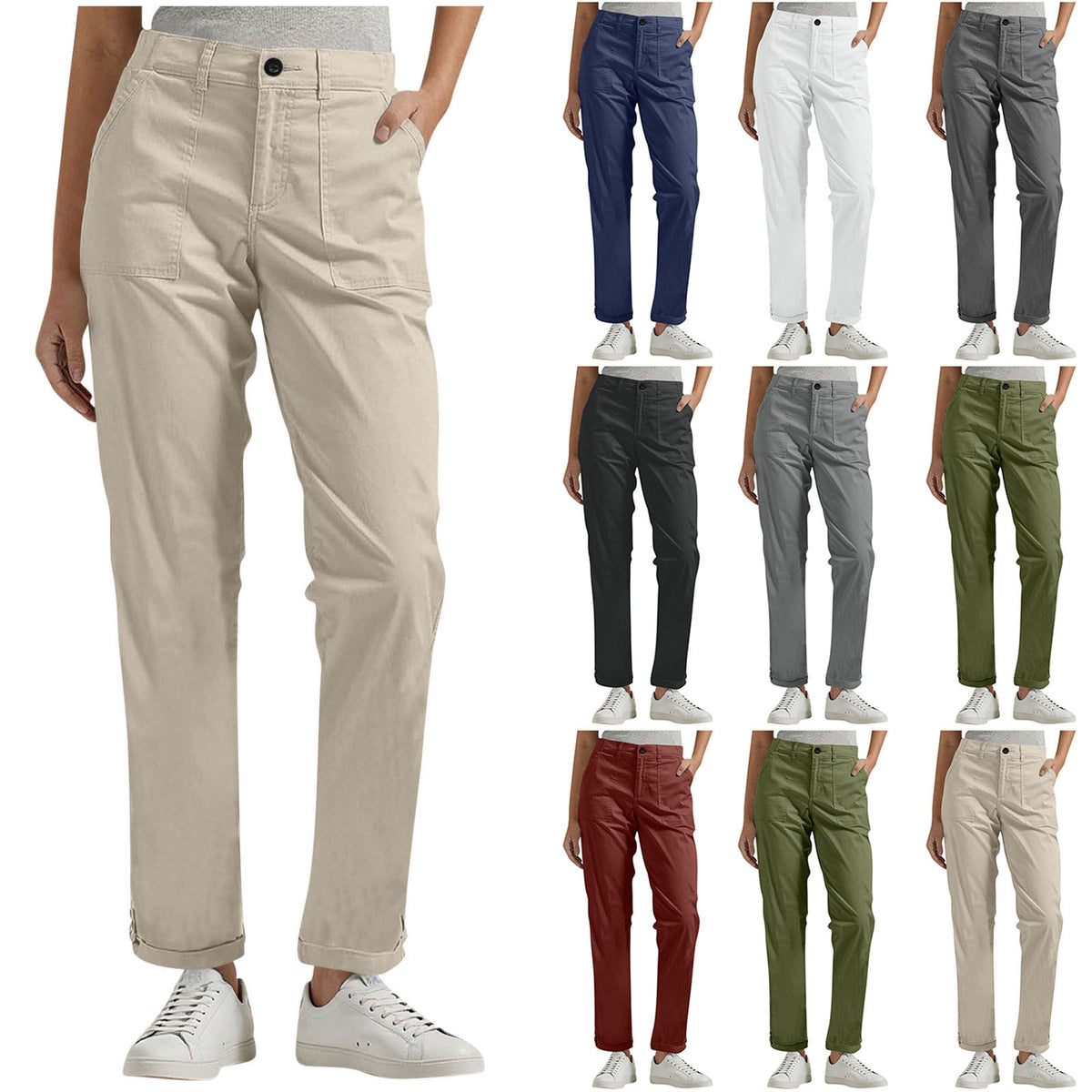 Pantalon de travail femme à poches multiples
