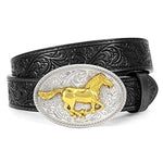 Ceinture enfant western à boucle gravée