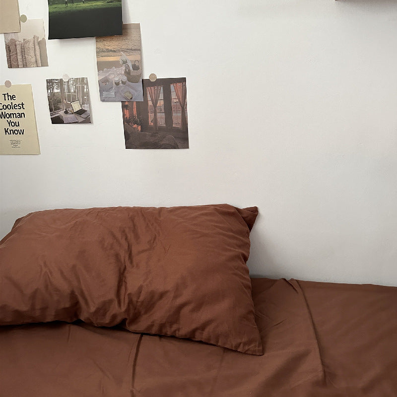 Taies d'oreiller en coton lavé — vendues par paire, 48 × 74  — coloris