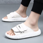 Claquettes homme à bride velcro — semelle épaisse — coloris