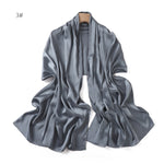 Châle d'été uni — tissage respirant, 15 coloris — coloris