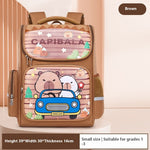 Cartable primaire à motif capybara — petit ou grand format