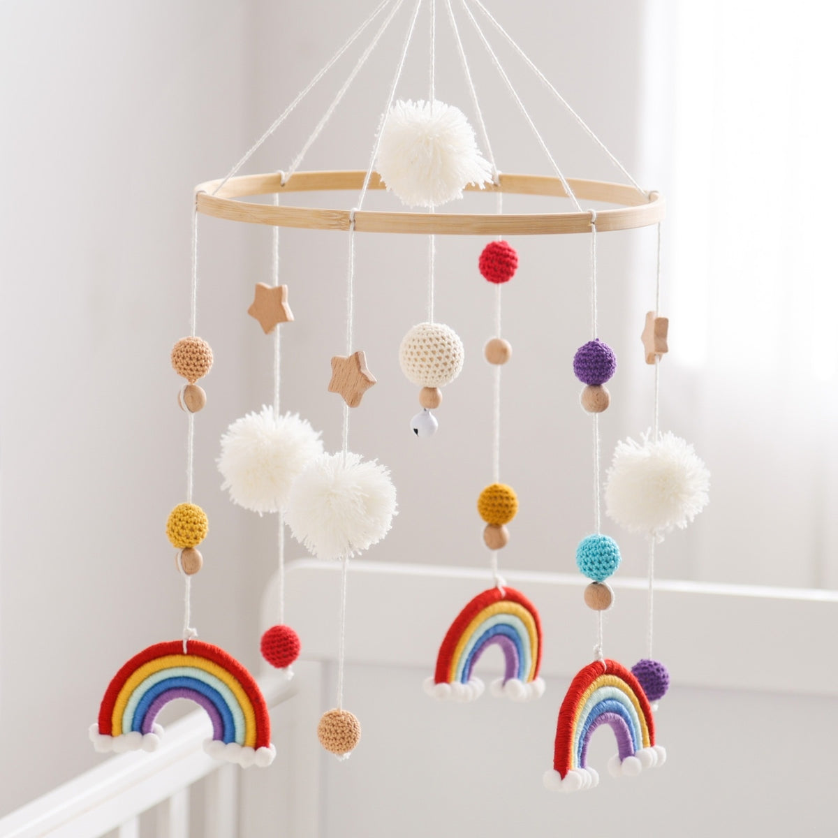 Mobile de lit style nordique — décoration de chambre de bébé