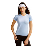 T-shirt de sport ajusté à manches raglan — maille fine