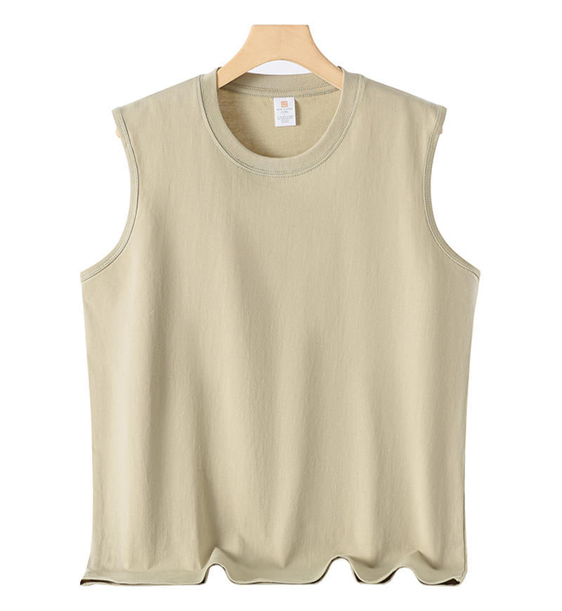 Débardeur homme uni, coupe ample — coton d’été