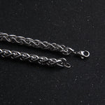 Collier homme maille panier en acier inoxydable — chaîne polie 10 g