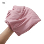 Turban en coton mercerisé grande taille — 33 coloris unis — coloris