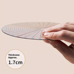 Disque de partage pour poterie en acrylique transparent — 20 cm