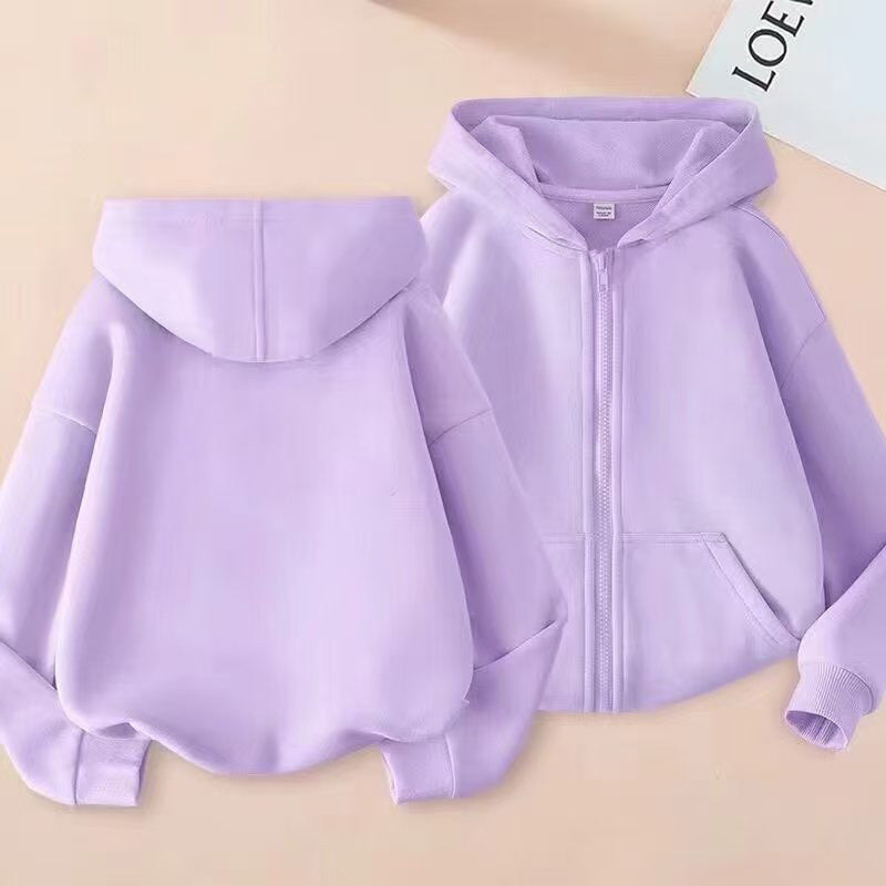 Sweat à capuche zippé enfant — fille ou garçon
