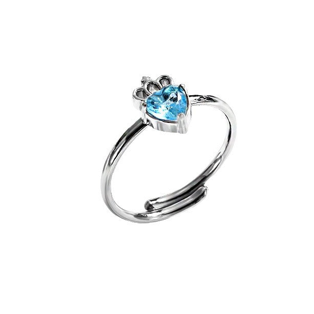Bague ajustable en acier inoxydable — taille unique