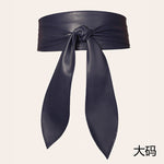 Ceinture large à nouer, longs pans en ruban — coloris