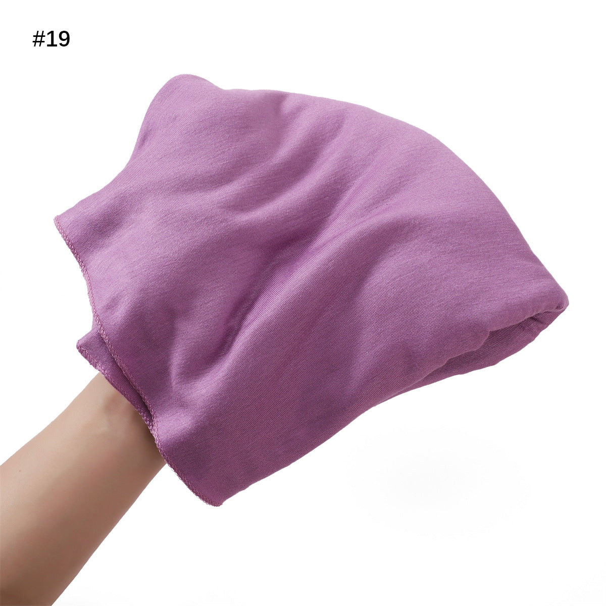 Turban en coton mercerisé grande taille — 33 coloris unis — coloris