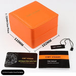 Montre automatique à cadran squelette et bracelet acier mail — coloris