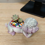 Pot de rangement chien caniche, pour bureau ou coiffeuse