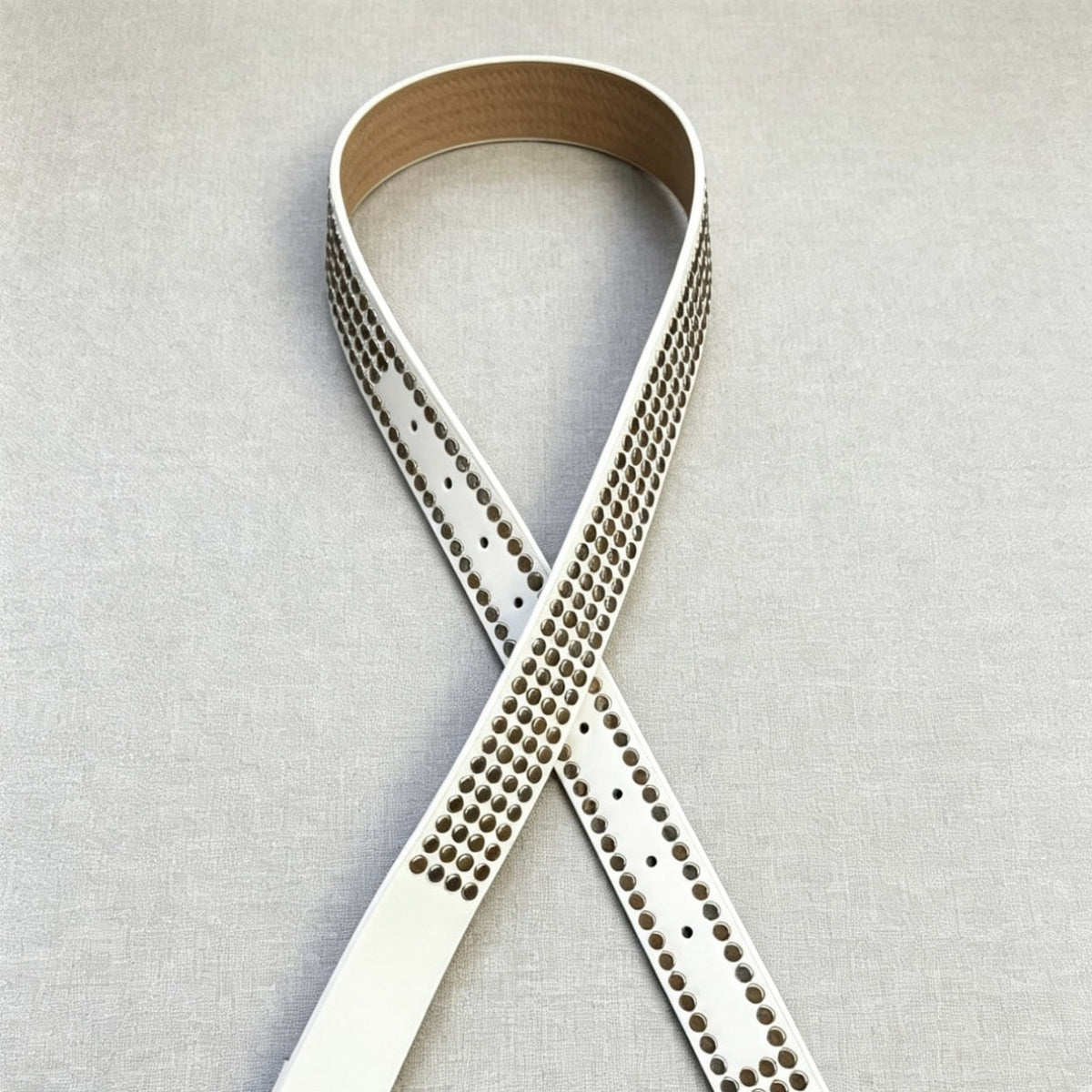 Ceinture noir et blanc à ligne minimaliste
