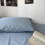 Taies d'oreiller en coton lavé — vendues par paire, 48 × 74 cm