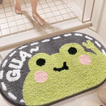 Tapis de bain floqué à motif animalier — coloris