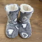 Chaussons chaussettes doublés polaire — semelle antidérapante