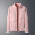 Polaire zippée à col montant, deux faces — coloris