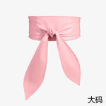 Ceinture large à nouer, longs pans en ruban — coloris