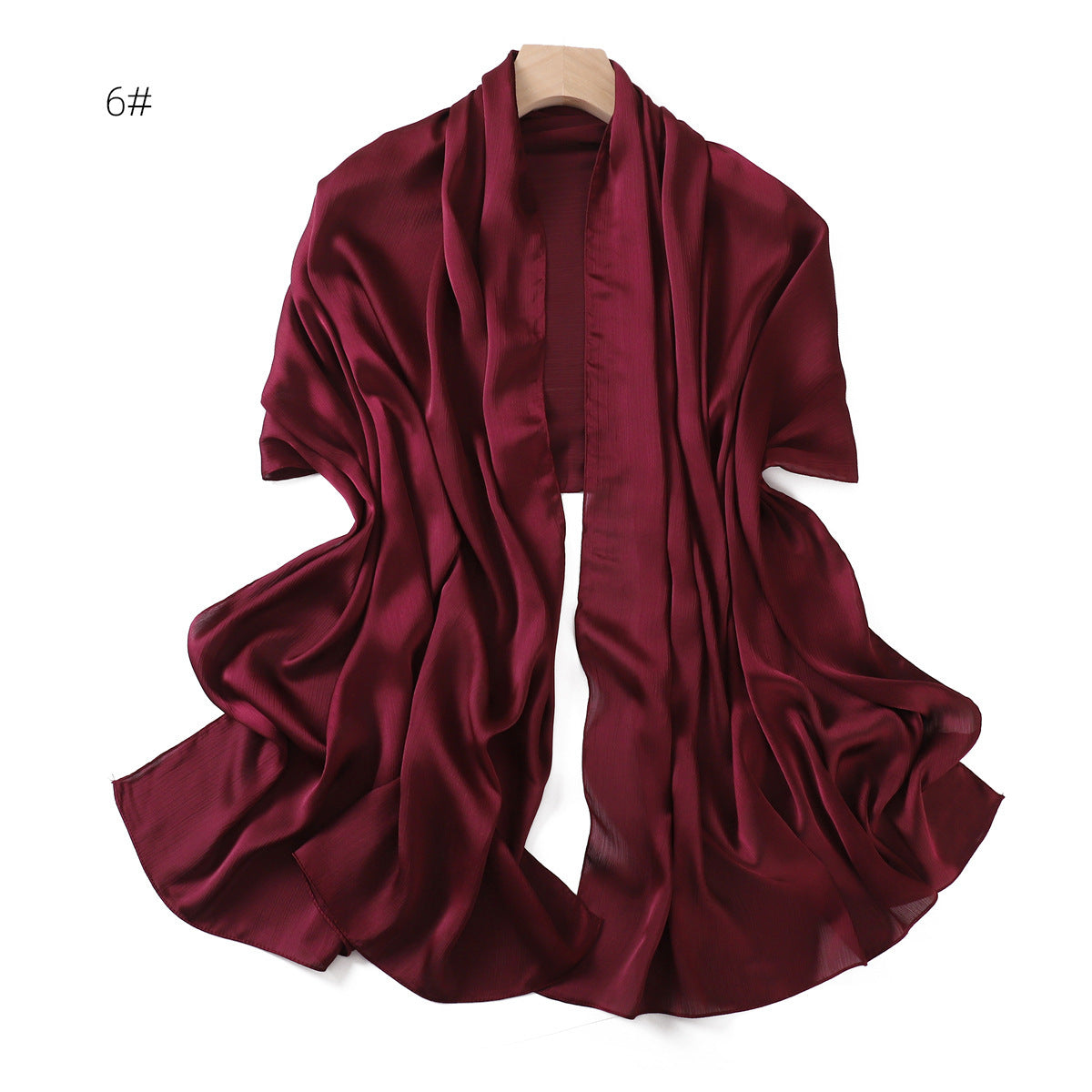 Châle d'été uni — tissage respirant, 15 coloris