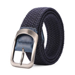 Ceinture tressée élastique homme à boucle ardillon
