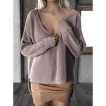 Pull ample en maille côtelée, coupe décontractée