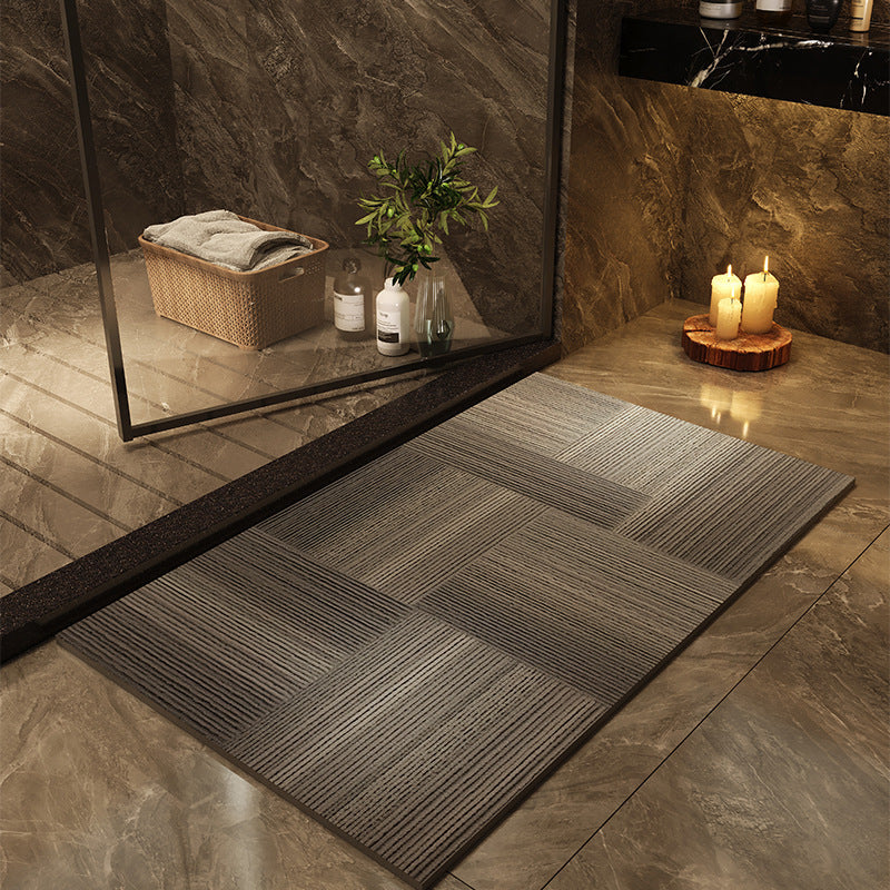 Tapis de bain à séchage rapide — motifs contemporains — coloris