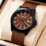 Montre homme militaire à bracelet nylon
