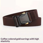 Ceinture homme en toile — boucle à cliquet, longueur ajustab — coloris