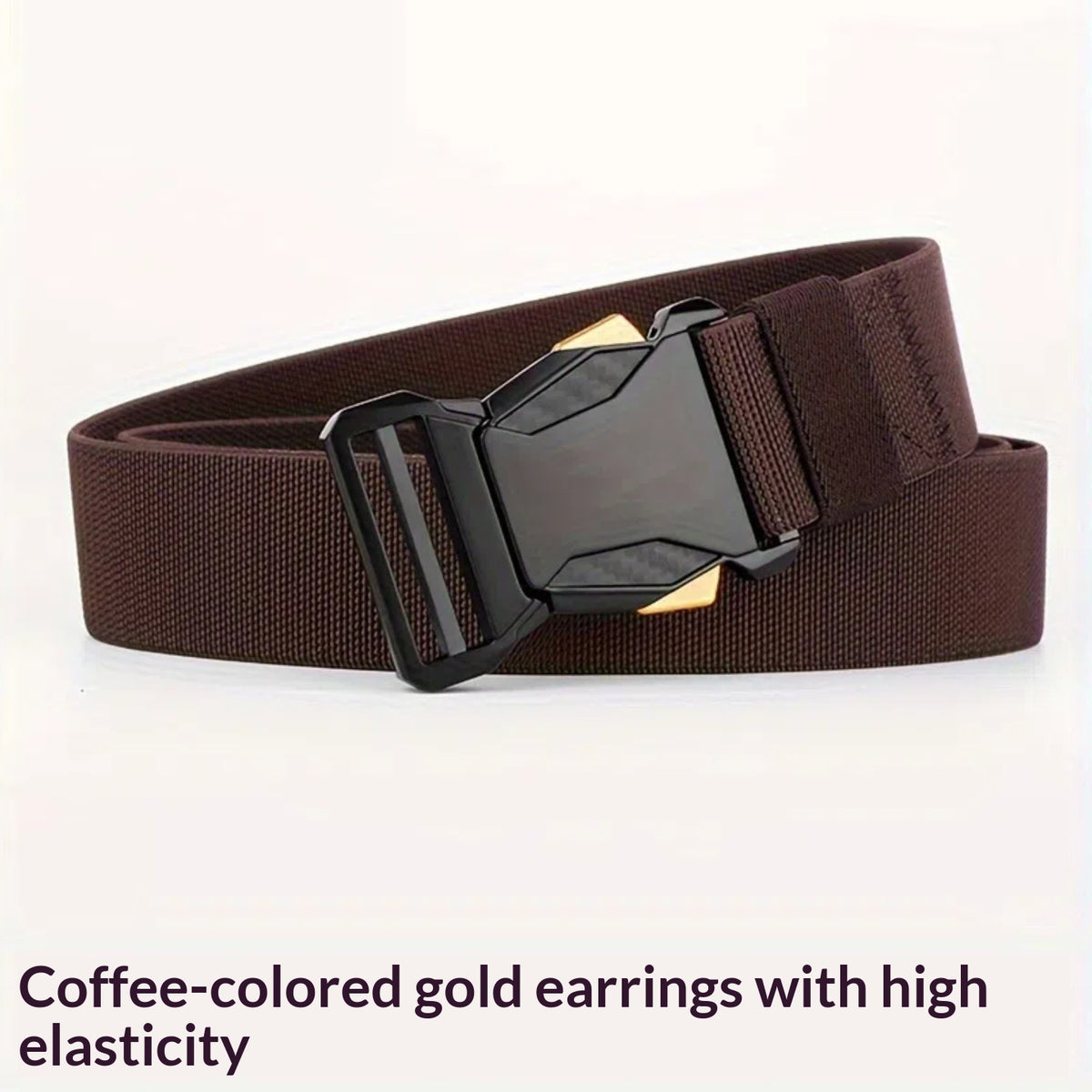 Ceinture homme en toile — boucle à cliquet, longueur ajustab — coloris