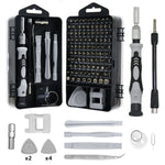 Coffret de tournevis de précision 115 en 1 — embouts magnétiques et outils d’ouverture
