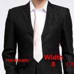 Cravate homme 8 cm — nouage main, coloris unis — coloris