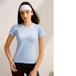 T-shirt de sport ajusté à manches raglan — maille fine
